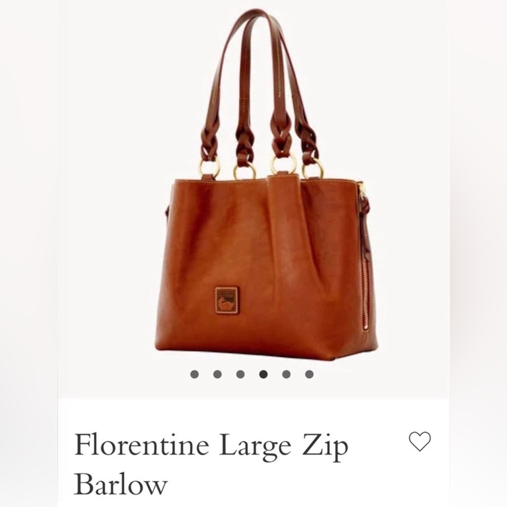 Dooney & Bourke
Florentine Large Zip Barlow - color: Chestnut mint condition!!!